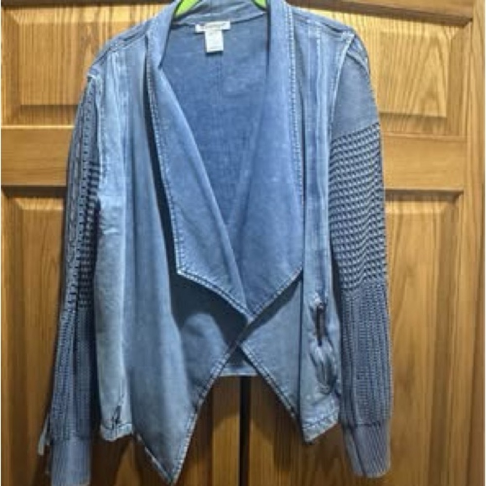 NorthStyle Open Front Blue Jean Jacket